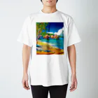 GALLERY misutawoのボラボラ島の水上バンガロー Regular Fit T-Shirt