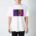 えび描きのりゅうこ紫 スタンダードTシャツ