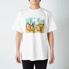 Cat Musicのすなかる～ず・すなかるコンビイラスト(会話あり) Regular Fit T-Shirt