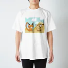 Cat Musicのすなかる～ず・すなかるコンビイラスト スタンダードTシャツ