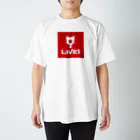 9LIVES 猫たちの王国の9LIIVES logo red Regular Fit T-Shirt