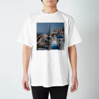 旅好きアルパカの【世界一周旅】ギリシャ　サントリーニ島の景色 スタンダードTシャツ