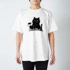 kocoon（コクーン）の嵐を招く黒猫 スタンダードTシャツ