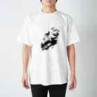 ギャネック屋の白黒エルビッケ Regular Fit T-Shirt
