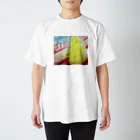 【全盲の絵描き】オバケのタムタムの【全盲の画家】歩くトラくん スタンダードTシャツ