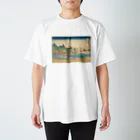 日本の名画の富獄三十六景・相州江の嶌 スタンダードTシャツ