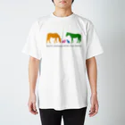 SHOP HAPPY HORSES（馬グッズ）のHappy Animals（文字入り） スタンダードTシャツ