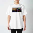 お遊びSHOPのサイケデリック富士山 スタンダードTシャツ