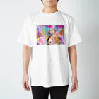 EMOTIONAL GRAYのセクシーなポリゴン宇宙人 Regular Fit T-Shirt