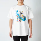 あふぐろ屋のペンキ猫（両面） Regular Fit T-Shirt