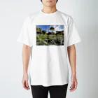 ぼくこくぼのアリ目線の芝生・青空 スタンダードTシャツ