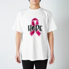 Fred HorstmanのBreast Cancer HOPE  乳がんの希望 Regular Fit T-Shirt