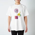 三重殺マネージャのお店（3out-manager）の手話「まるさんかくしかく」 Regular Fit T-Shirt