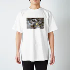 Azma Micaの【ぼく、シマエナガ。×吾妻まいか　コラボ】おじゃまします Regular Fit T-Shirt