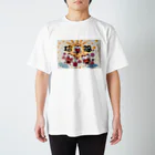 ありがとうの森の招福　ニャンキュー Regular Fit T-Shirt