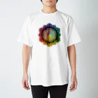 DJ  h-6-sのフラワーオブライフ Regular Fit T-Shirt