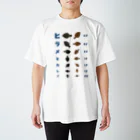 kg_shopのヒラメとカレイ【視力検査表パロディ】 Regular Fit T-Shirt
