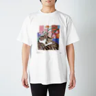 sankaku-yaのくっつきすぎなキジトラさん Regular Fit T-Shirt