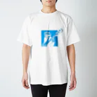 なめろうのベースカナヘビ（BLUE） スタンダードTシャツ