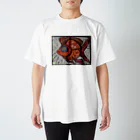 ハナキズノアカザルの赤金魚 Regular Fit T-Shirt