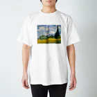 X-Artのゴッホ / 糸杉のある麦畑  Wheat Field with Cypresses (1889) スタンダードTシャツ