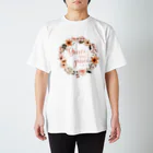 Relax and Jesusのflowers＆"詩篇の恵み" Regular Fit T-Shirt