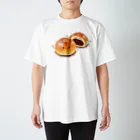 いわさきまゆこ｜食べ物イラストのあんパンちゃん スタンダードTシャツ