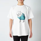 森図鑑の[森図鑑]セキセイインコ オパーリン Regular Fit T-Shirt