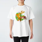 夜舟の猫とたまたまと水泡眼 Regular Fit T-Shirt