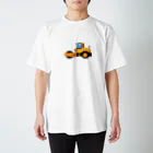 働く車・乗り物Tシャツ／KK商店のロードローラー スタンダードTシャツ