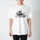 肉森屋の鼻ぺちゃ犬大集合 Regular Fit T-Shirt