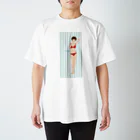 Shigenori Negishi Illust ShopeのGirls IN Red Regular Fit T-Shirt