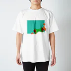 村田村のひょっこりアカメアマガエル スタンダードTシャツ