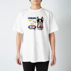 キッズモード某のカーリングとボストンテリア Regular Fit T-Shirt