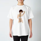 Shigenori Negishi Illust ShopeのGirls IN White-UP-00 Regular Fit T-Shirt