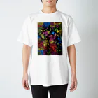 ブリエラモのスクラッチアートマスク Regular Fit T-Shirt