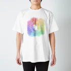 いろはにゃんこ堂の羽ねこさん(虹2) スタンダードTシャツ