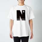 NOBチャンネルストアのN STAR ブラック スタンダードTシャツ