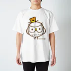 白フクロウのホー太郎のホー太郎カラー スタンダードTシャツ