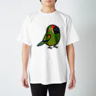 Cody the LovebirdのChubby Bird アカミミコンゴウインコ スタンダードTシャツ