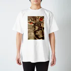 YS VINTAGE WORKSのポーランド 1953年　"The cat has orange eyes" スタンダードTシャツ