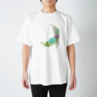 DOTEKKOのT-29 Succulents moon (no font) スタンダードTシャツ