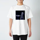 ダムダムのbias(navy) Regular Fit T-Shirt