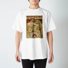 世界の絵画アートグッズのアルフォンス・ミュシャ 《ビスケット・ルフェーブル＝ユティル》 Regular Fit T-Shirt