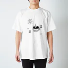 夏海ハヤヲキののんびりプリンねこ スタンダードTシャツ