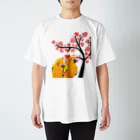 デザイン堂しまえながのインコちゃんのお花見デート Regular Fit T-Shirt