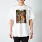 世界の絵画アートグッズのアルフォンス・ミュシャ《黄道十二宮》 スタンダードTシャツ