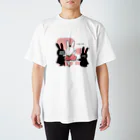 usagi-usagiのバレエうさぎ スタンダードTシャツ