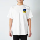 ハチワレ俱楽部のウクライナ支援グレイハチワレくん Regular Fit T-Shirt