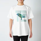 眠〜い眠〜いトカゲの巣の鳥 スタンダードTシャツ